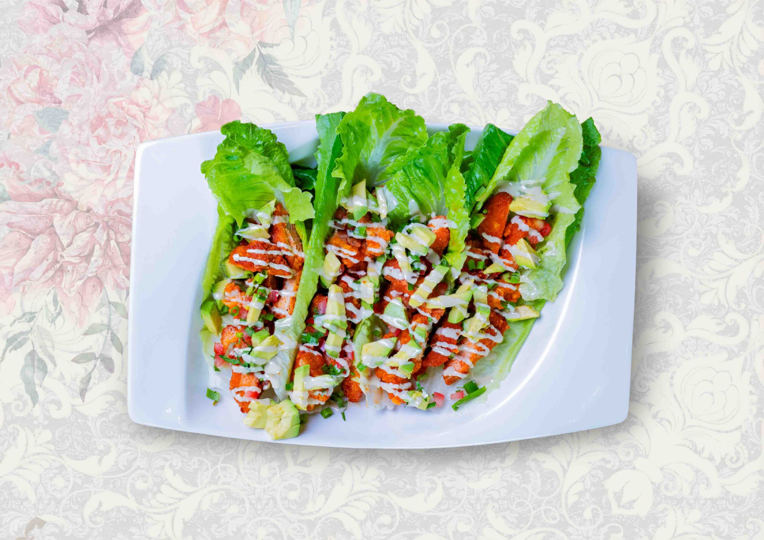 Lettuce-Wrapped Buffalo Chicken